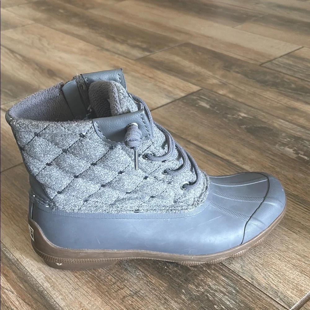 Sperry Charcoal and Taupe Duck Boots - Picture 4 of 7